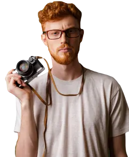 man with camera